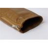 Jaqueta de couro slim - com zíperes / bolsos