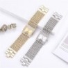 Relógio elegante de quartzo - pulseira larga de cristal