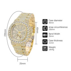 Luxurious Quartz crystal watch - waterproofWatches