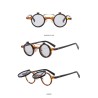 Small round sunglasses - flip lens - UV400Sunglasses