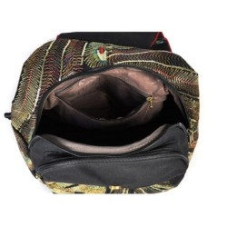 Mochila de lona - design étnico colorido