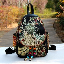 Canvas backpack - colorful ethnic designBackpacks