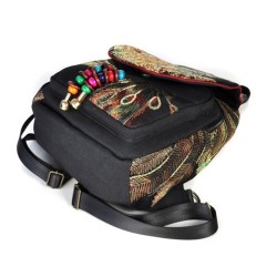 Mochila de lona - design étnico colorido