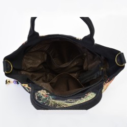 Bolsa de lona - design étnico colorido