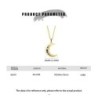 Crystal moon pendant with necklace - 925 sterling silverNecklaces