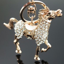 Cavalo de cristal - chaveiro
