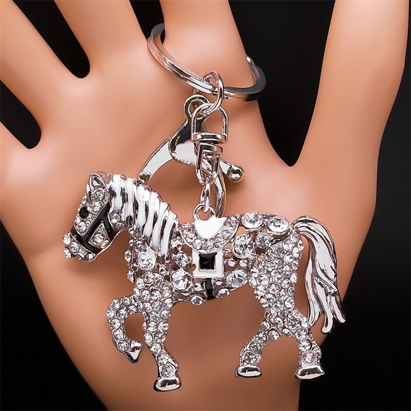 chaveiro cavalo de cristal