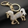 Cavalo dourado cristal - chaveiro