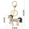 Cavalo dourado cristal - chaveiro