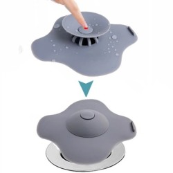 Coador de pia de silicone - rolha