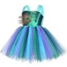 Fato de pavão - vestido com penas/flores