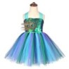 Fato de pavão - vestido com penas/flores