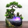 Fonte em cascata - umidificador de ar com luz - 220V - plugue UE