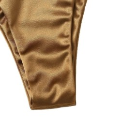 Conjunto de biquíni sexy - efeito de cor metálica