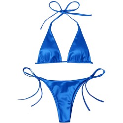 Sexy bikini set - metallic color effectBeachwear