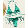 Sexy bikini set - metallic color effectBeachwear
