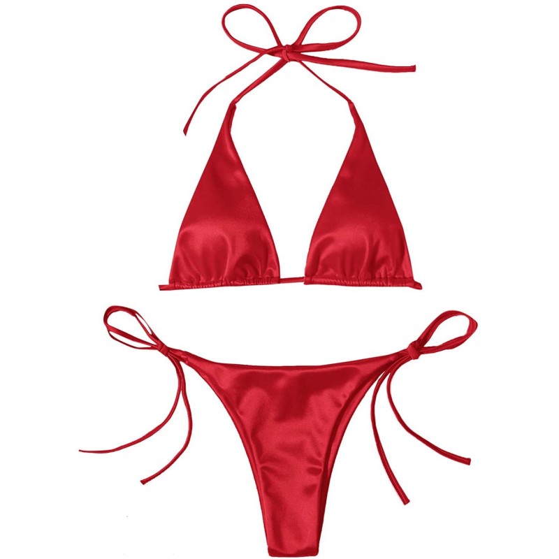 Sexy bikini set - metallic color effectBeachwear