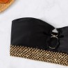 Conjunto de biquíni sexy - decorações de metal