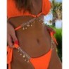 Sexy bikini set - with crystal / metal decorationsBeachwear