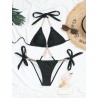 Sexy bikini set - with crystal / metal decorationsBeachwear