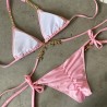 Sexy bikini set - with crystal / metal decorationsBeachwear