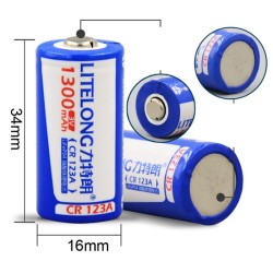 Bateria original - CR123A - 1300mah - 3V