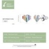 Heart shaped earrings - with rainbow enamelEarrings
