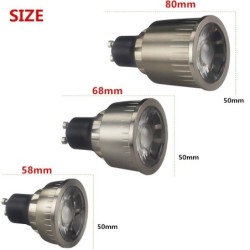 GU10 COB LED - spotlight - 9W - 12W - 15W - 10 piecesSpotlights