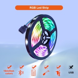 Fita LED RGB - Bluetooth - com controle remoto