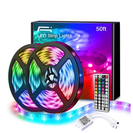 Fita LED RGB - Bluetooth - com controle remoto