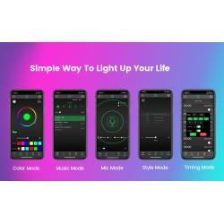 RGB LED strip - Bluetooth - with remote controllerLED strips