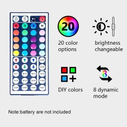 Fita LED RGB - Bluetooth - com controle remoto