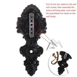 Vintage LED wall lamp - iron lanternWall lights