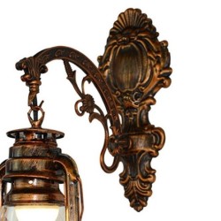 Vintage LED wall lamp - iron lanternWall lights