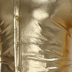 Fashionable shiny metallic long sleeve shirtT-shirts