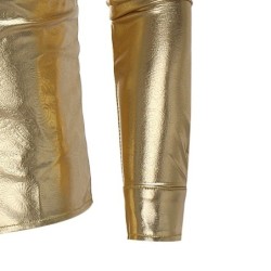 Fashionable shiny metallic long sleeve shirtT-shirts
