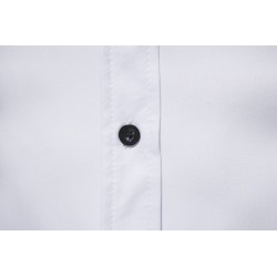 Camisa elegante de manga comprida - impressão barroca dourada de luxo