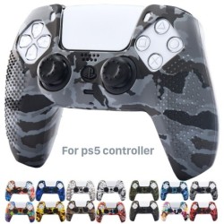Estojo de capa de silicone - para Sony PS5 Controller - com alças de polegar