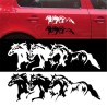 Vinyl car sticker - three horsesStickers