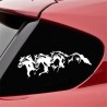 Vinyl car sticker - three horsesStickers