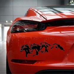 Vinyl car sticker - three horsesStickers