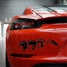 Vinyl car sticker - three horsesStickers