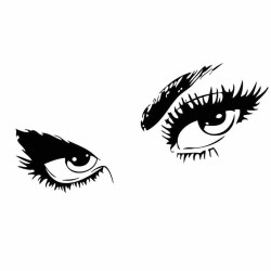 Adesivo de carro de vinil - olhos sensuais