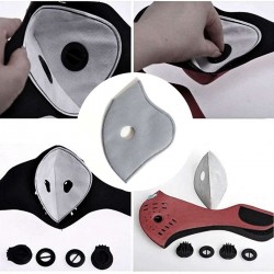 PM25 - filtros de substituição de máscara facial de carvão ativado - 10 peças