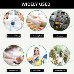 Luvas transparentes descartáveis - para uso alimentar / médico / cirúrgico - 100 peças