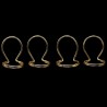 Palhetas de guitarra de metal - 4 peças