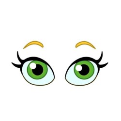 Adesivo de carro de vinil - grandes olhos verdes