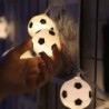 Guirlanda de cordão de LED - com bolas de futebol - alimentada por bateria