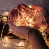 LED string - garland with balls - battery poweredChristmas