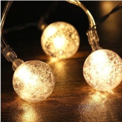 Fio de LED - guirlanda com bolas - alimentado por bateria